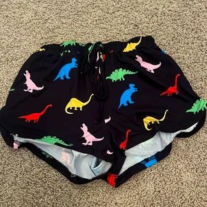 dinosaur pajama shorts